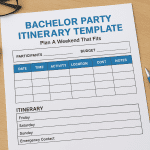 Bachelor Party Itinerary Template: Plan A Weekend That Fits