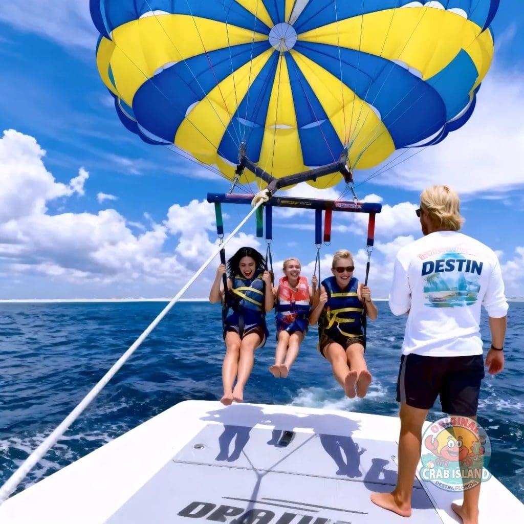 Original Crab Island parasailing